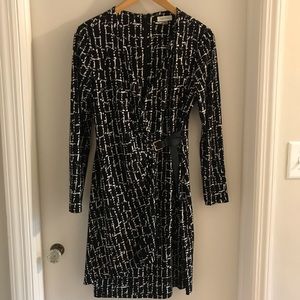 Calvin Klein Faux Wrap Dress